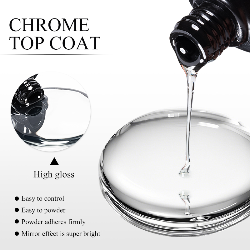 7ML Chrome Top Coat For Mirror - Nail Art Chrome review and price